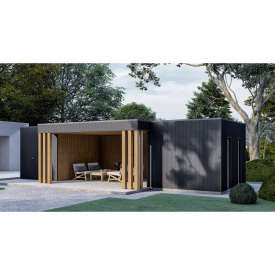 Сарай з дерева 10,5х4,5 м. Modern barn - 135