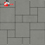 Тротуарная плитка брусчатка Лайнстоун 30 Авеню 40 мм Серый мультиформатная вибропрессованная Ковальская 4 см Бровары