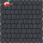 Тротуарна плитка бруківка Креатив 60 мм Графіт мультиформатна вібропресована 6 см Київ