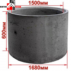 Кольцо бетонное стеновое колодца КС-15.6