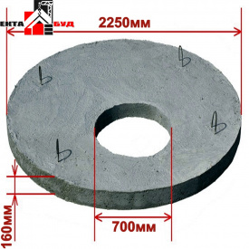 Кришка колодязя ПП-20.2 бетонного кільця КС-20