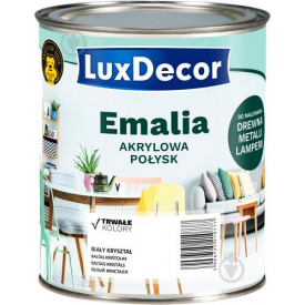 Эмаль акриловая LuxDecor Горячий шоколад темно коричневый глянец 0,75 л