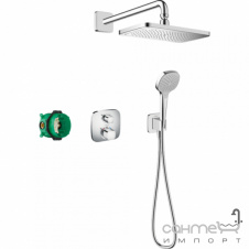 Душевая система скрытого монтажа Hansgrohe Croma E 280 1jet 27953000 хром