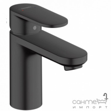 Смеситель для раковины с донным клапаном Hansgrohe Vernis Blend 100 71551670 матовый черный