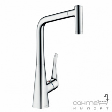 Змішувач для кухні з витяжним виливом Hansgrohe Metris M71 73801000 хром