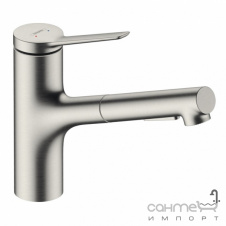 Смеситель для кухни с вытяжным изливом Hansgrohe Zesis M33 74800800 нержавеющая сталь