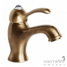 Змішувач для раковини Bugnatese Lem Kristal 1913K CRDO хром/золото