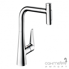 Змішувач для кухні з висувним виливом Hansgrohe Talis Select 73867000 хром