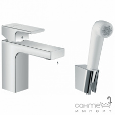 Змішувач для раковини з гігієнічним душем Hansgrohe Vernis Shape 71216000 хром