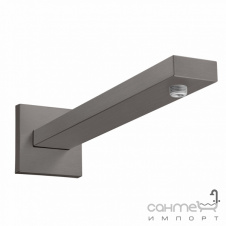 Настенный кронштейн для верхнего душа Hansgrohe Square 389mm 27694340 черный браш