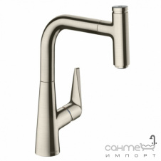 Змішувач для кухні з витяжним виливом Hansgrohe Metris Talis Select M51 73852800 нержавіюча сталь