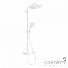 Душевая стойка с термостатом Hansgrohe Croma Select S Showerpipe 280 26890700 матовая белая