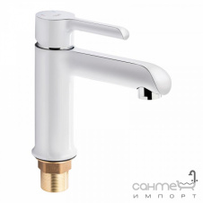 Змішувач для раковини Q-tap Grand QTGRAWCR001F білий/хром