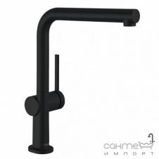 Смеситель для кухни с вытяжным изливом Hansgrohe Talis M54 72809670 матовый черный, S-Box