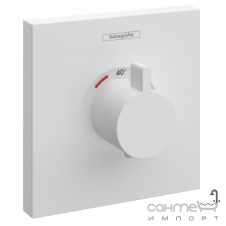 Внешняя часть термостата для душа Hansgrohe Shower Select 15760700 матовый белый