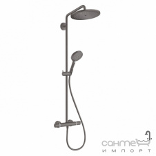 Душова стійка з термостатом Hansgrohe Croma Select S Showerpipe 280 26890340 чорний браш