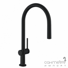 Змішувач для кухні з витяжним виливом Hansgrohe Talis M54 72803670 матовий чорний S-Box