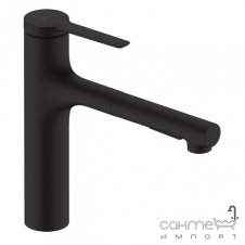 Змішувач для кухні з витяжним виливом Hansgrohe Zesis M33 74804670 матовий чорний S-Box lite