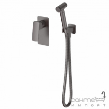 Смеситель скрытого монтажа с гигиеническим душем Imprese Grafiky zmk041807120 черный