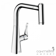 Змішувач для кухні з витяжним виливом Hansgrohe Metris M71 73800000 хром