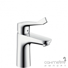 Смеситель для раковины с удлиненным рычагом, со сливным гарнитуром Hansgrohe Focus Care 31911000 хром