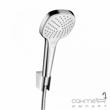 Душова лійка з настінним тримачем Hansgrohe Croma Select E Vario 26425400 білий/хром