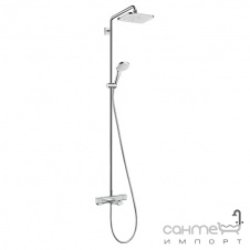 Душова стійка із змішувачем-термостатом для ванни Hansgrohe Croma E 27687000 хром