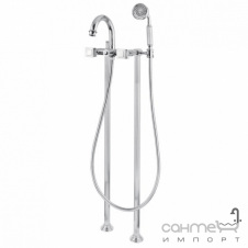 Смеситель для ванны напольный Bugnatese Olympia OLYCR8402P хром