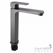 Смеситель для раковины высокий Q-tap Lipno QTLIPNO10H23101G графит