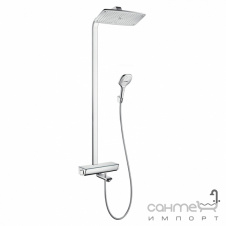 Душевой гарнитур с верхним душем Hansgrohe Raindance Select 360 Showerpipe 1/2 27113400 белый/хром