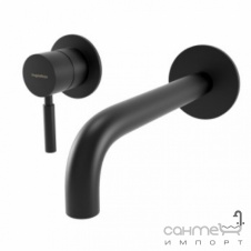 Смеситель для раковины скрытого монтажа Bugnatese Kobuk KOBOP2245 nero матовый черный