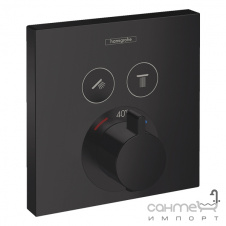 Внешняя часть смесителя-термостата на 2 потребителя Hansgrohe ShowerSelect 15763700 матовый белый
