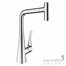 Смеситель для кухни с вытяжным изливом Hansgrohe Metris Select M7114786000 хром