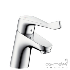 Смеситель для раковины с удлиненным рычагом, без сливного гарнитура Hansgrohe Focus Care 31914000 хром Ромни