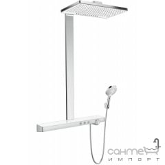 Душевая система версия EcoSmart Hansgrohe Showerpipes Rainmaker Select 460 2jet 27028400 белый/хром Киев
