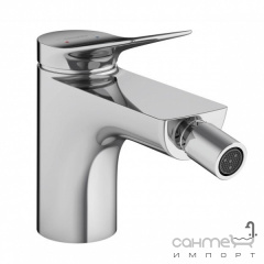 Смеситель для биде с сливным гарнитуром Hansgrohe Vivenis 75200700 Matt White матовый белый Київ