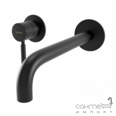 Смеситель для раковины скрытого монтажа с донным клапаном Bugnatese Kobuk KOBOP2246SC nero матовый черный Бровари