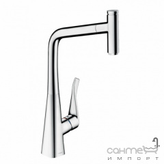 Смеситель для кухни с вытяжным изливом Hansgrohe Metris Select M71 73803000 хром Конотоп