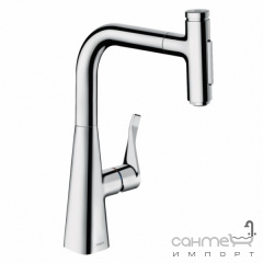 Змішувач для кухні з витяжним виливом Hansgrohe Metris Select M71 73822000 хром Вінниця
