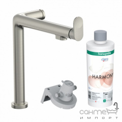 Смеситель для кухни + фильтр Hansgrohe Aqiuttura M91 76802800 нержавеющая сталь Киев