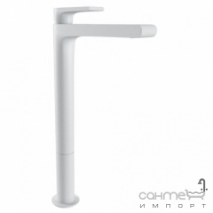 Смеситель для раковины высокий Bugnatese Simple SIMOP6697S bianco матовый белый Івано-Франківськ