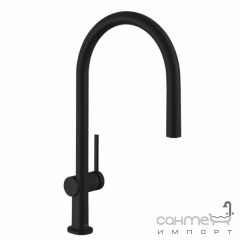 Змішувач для кухні з витяжним виливом Hansgrohe Talis M54 72803670 матовий чорний S-Box Чернігів