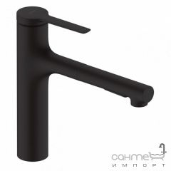 Змішувач для кухні з витяжним виливом Hansgrohe Zesis M33 74804670 матовий чорний S-Box lite Херсон