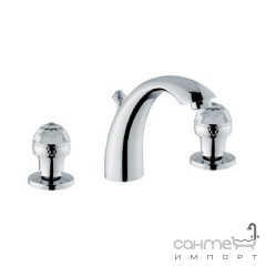 Смеситель для раковины на 3 отверстия Bugnatese Axo Fenice 612F BR бронза Миколаїв