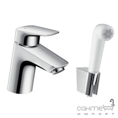 Смеситель для раковины с гигиеническим душем Hansgrohe Logis 71290000 Хром Ирпень
