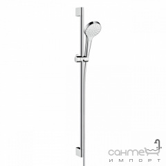 Душовий комплект версія EcoSmart Hansgrohe Croma Select S 1jet Shower Set 0.90 m 26575400 білий/хром Миколаїв
