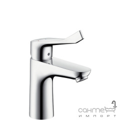 Смеситель для раковины с удлиненным рычагом, со сливным гарнитуром Hansgrohe Focus Care 31911000 хром Київ