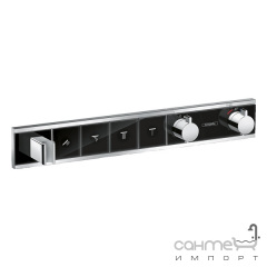 Смеситель термостатический для душа скрытого монтажа Hansgrohe RainSelect 15357600 хром, черный Кропивницкий