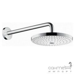 Верхний душ с настенным кронштейном Hansgrohe Raindance Select S 240 2jet 26470400 хром/белый Миколаїв