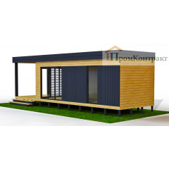 Каркасно-щитовий модульний будинок 9.5х3 м під ключ Ізюм